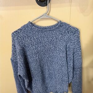 LOFT Heathered Blue Women's Crew Neck Sweater